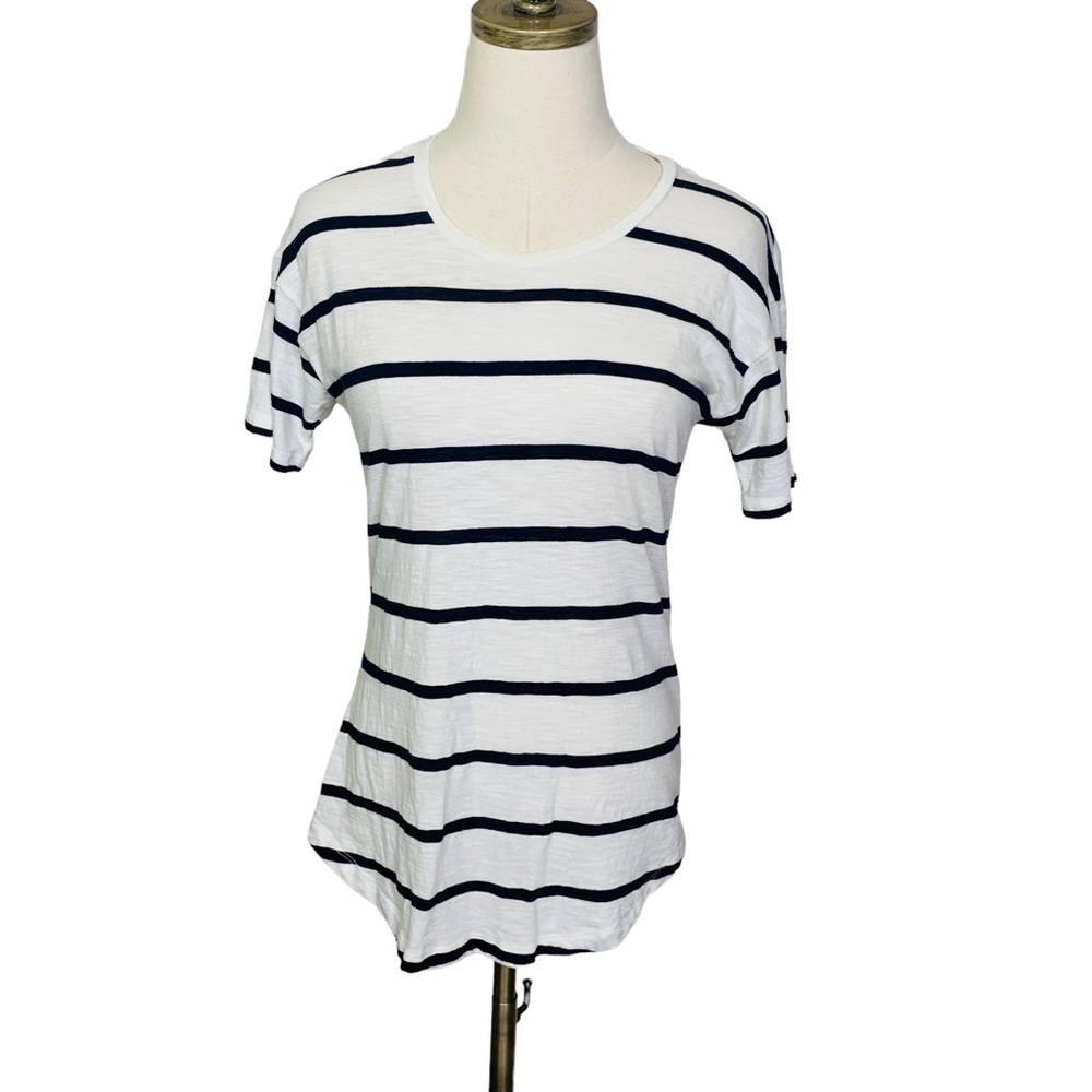 Madewell Slub Striped Tee SMALL 3624